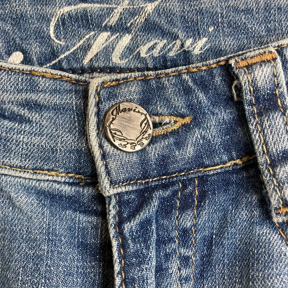 Mavi Women's Abbie Flared Bootcut Denim Jeans Sz 27/32‎ Flap Back Pocket Western